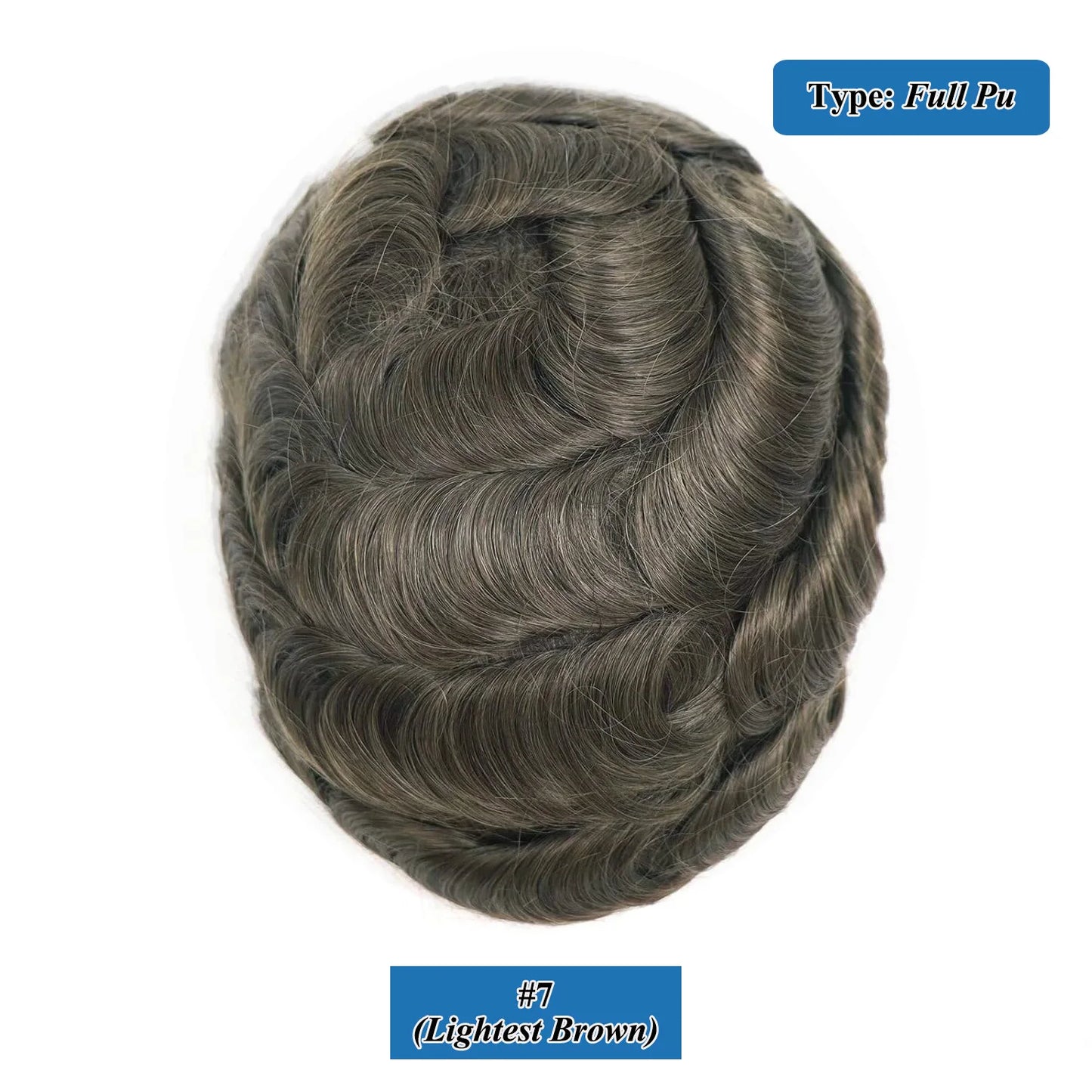 Breathable Toupee Remy Human Hair Natural Hairline Male Hair Extensions