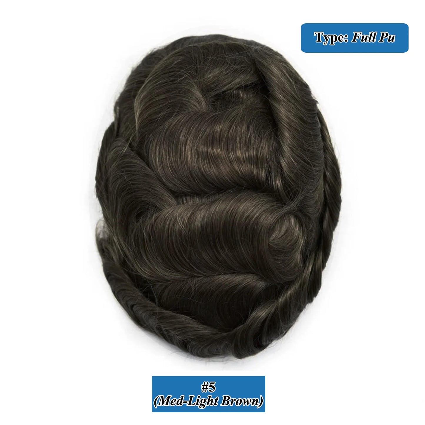Breathable Toupee Remy Human Hair Natural Hairline Male Hair Extensions