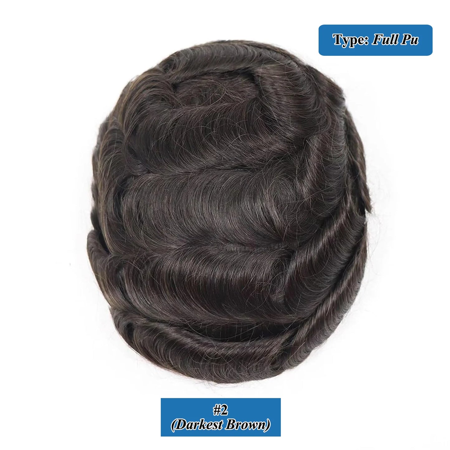 Breathable Toupee Remy Human Hair Natural Hairline Male Hair Extensions