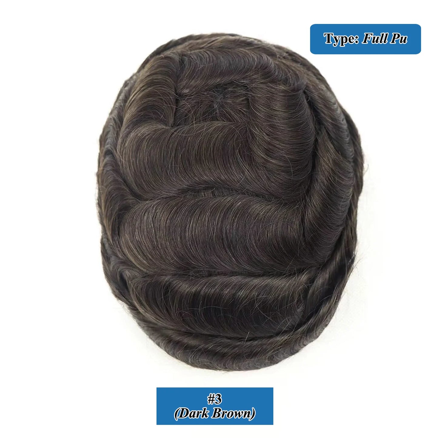 Breathable Toupee Remy Human Hair Natural Hairline Male Hair Extensions