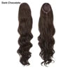Hair Pony Hair Extensions , Clip In Drawstring Pony