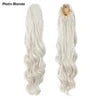 Hair Pony Hair Extensions , Clip In Drawstring Pony