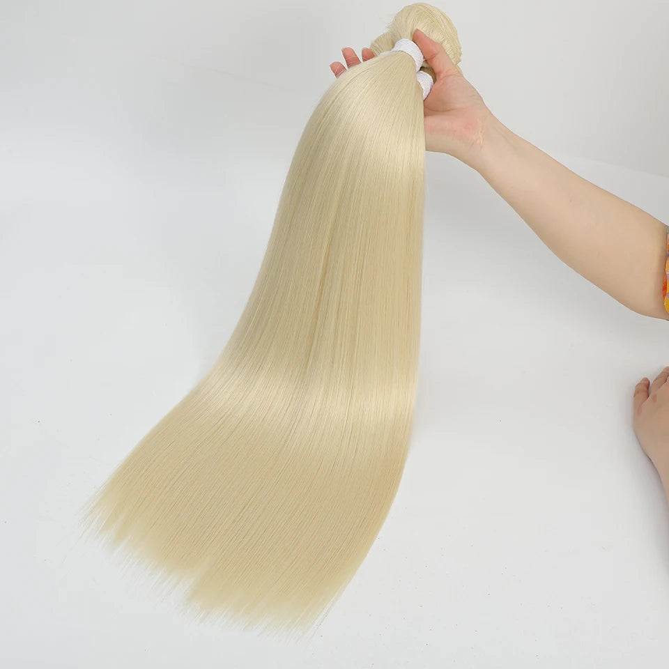Salon Straight Hair Weft Bundles Quick Weave