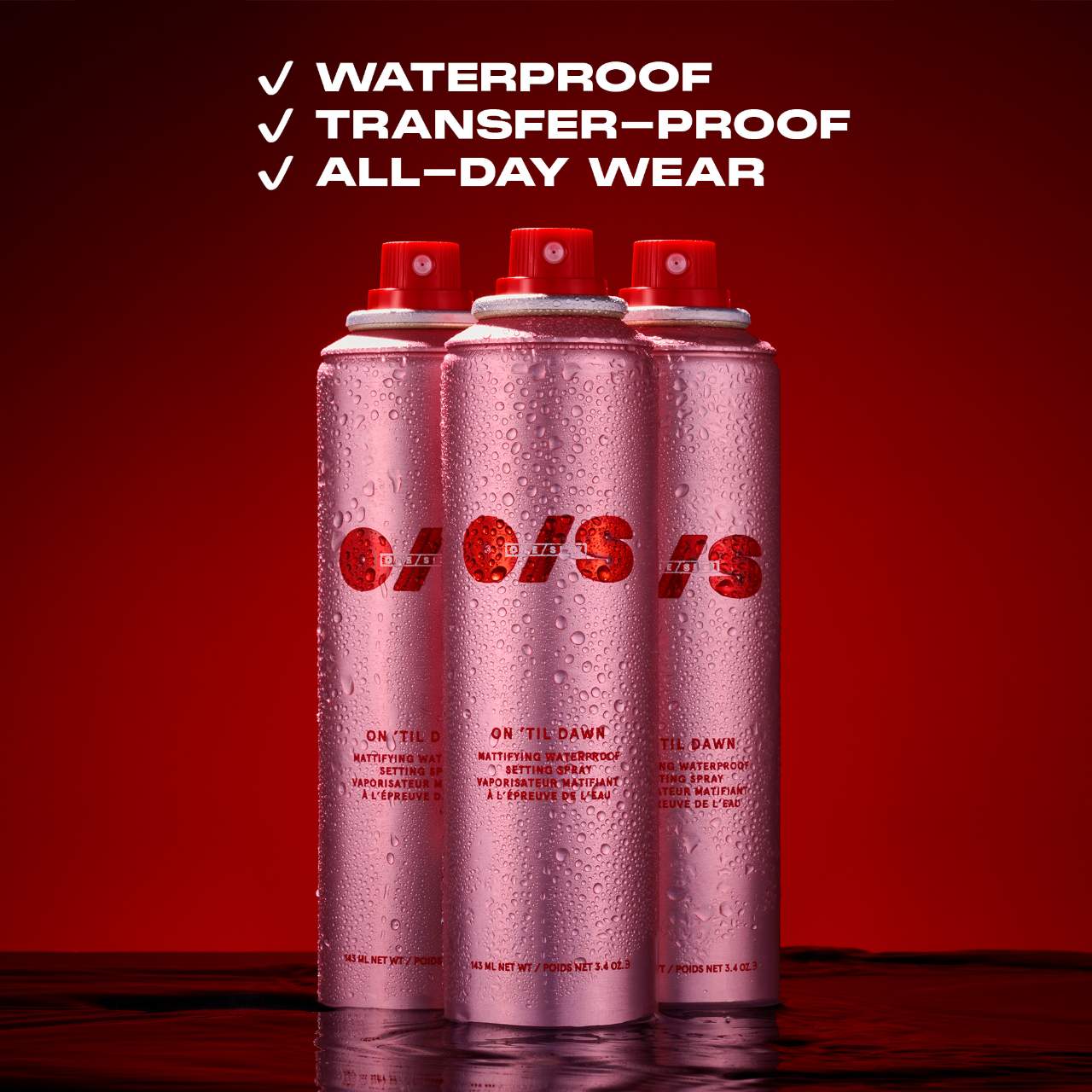 Onesize Makeup Setting Spray Waterproof Matte Finish 46ml