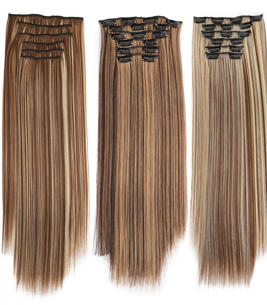 LONG STRAIGHT CLIP-IN HAIR EXTENSIONS