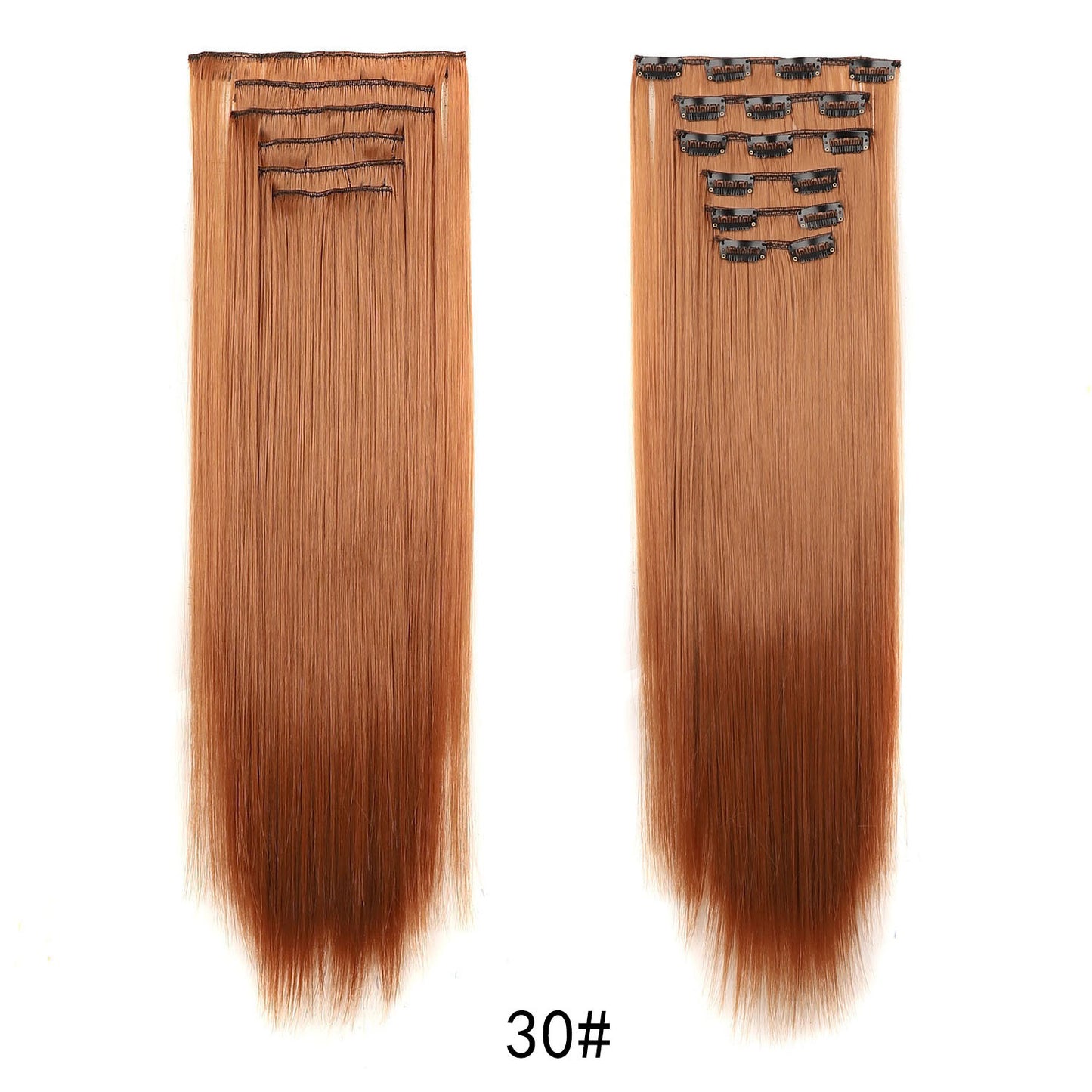 LONG STRAIGHT CLIP-IN HAIR EXTENSIONS