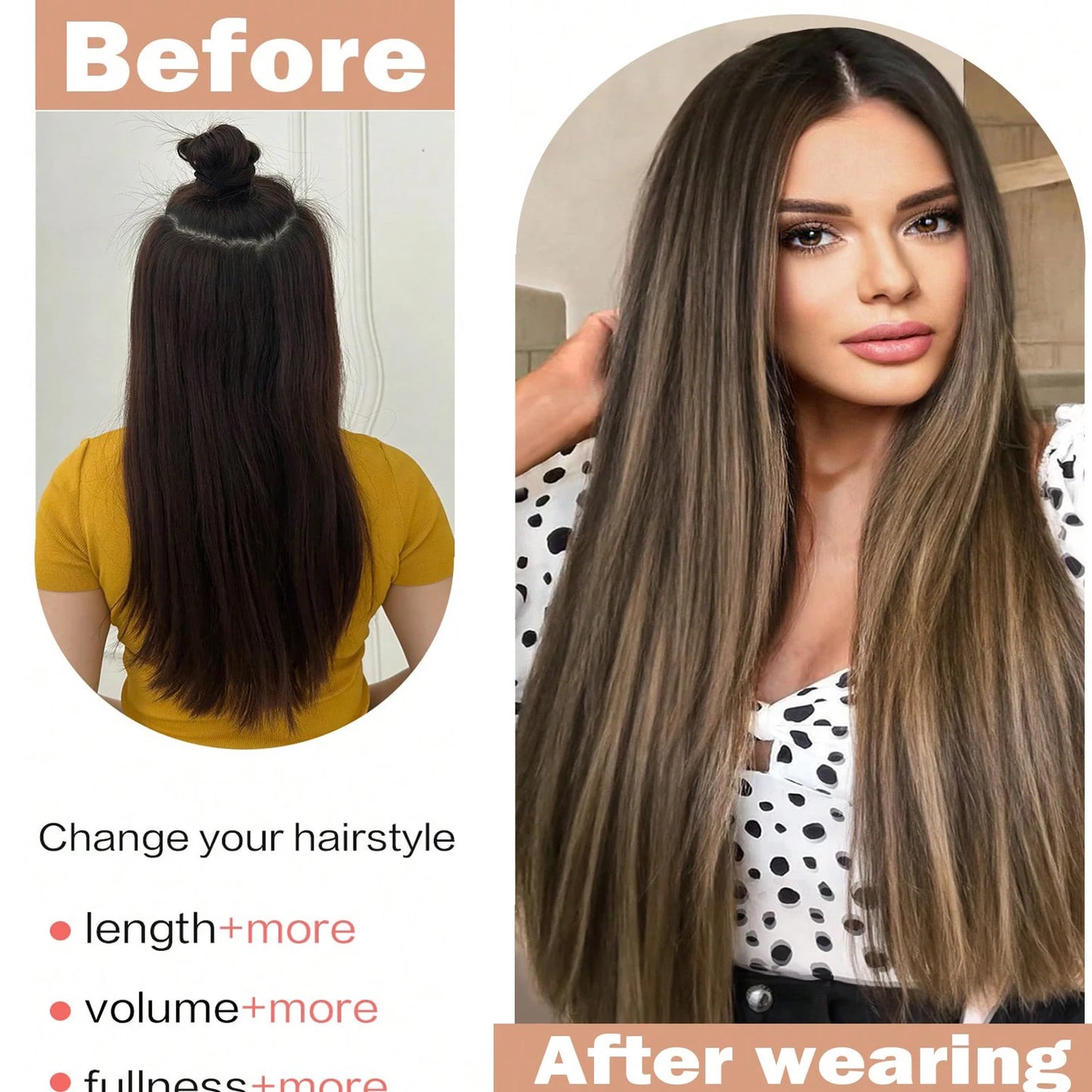 Clip in Hair Extensions Real Natural Hair Remy Straight Set 5&7 Pcs Brazilian Clip in Human Hair Extensions