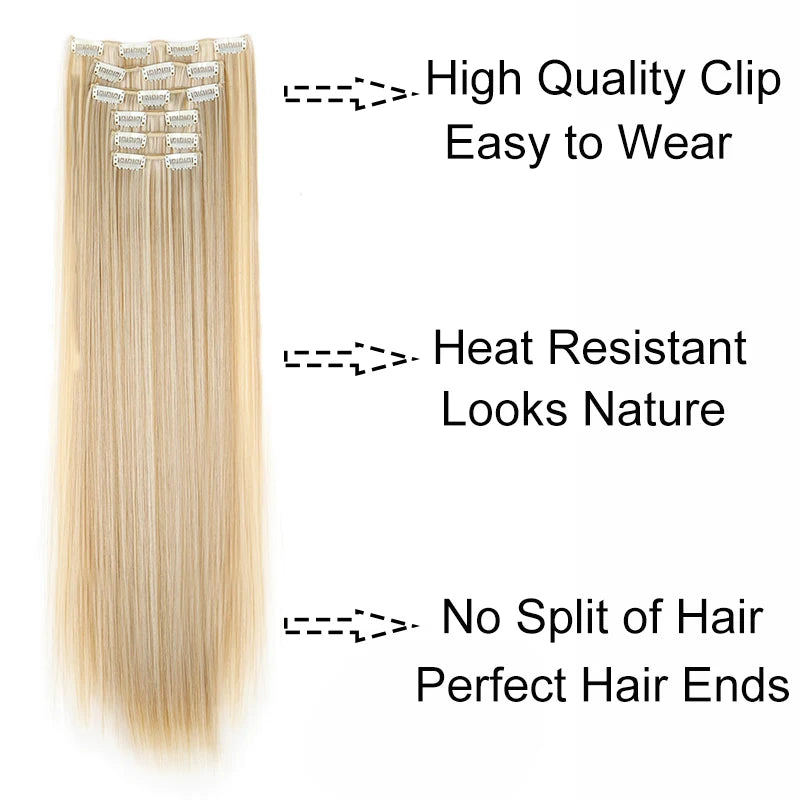Clip in Hair Extensions Real Natural Hair Remy Straight Set 5&7 Pcs Brazilian Clip in Human Hair Extensions