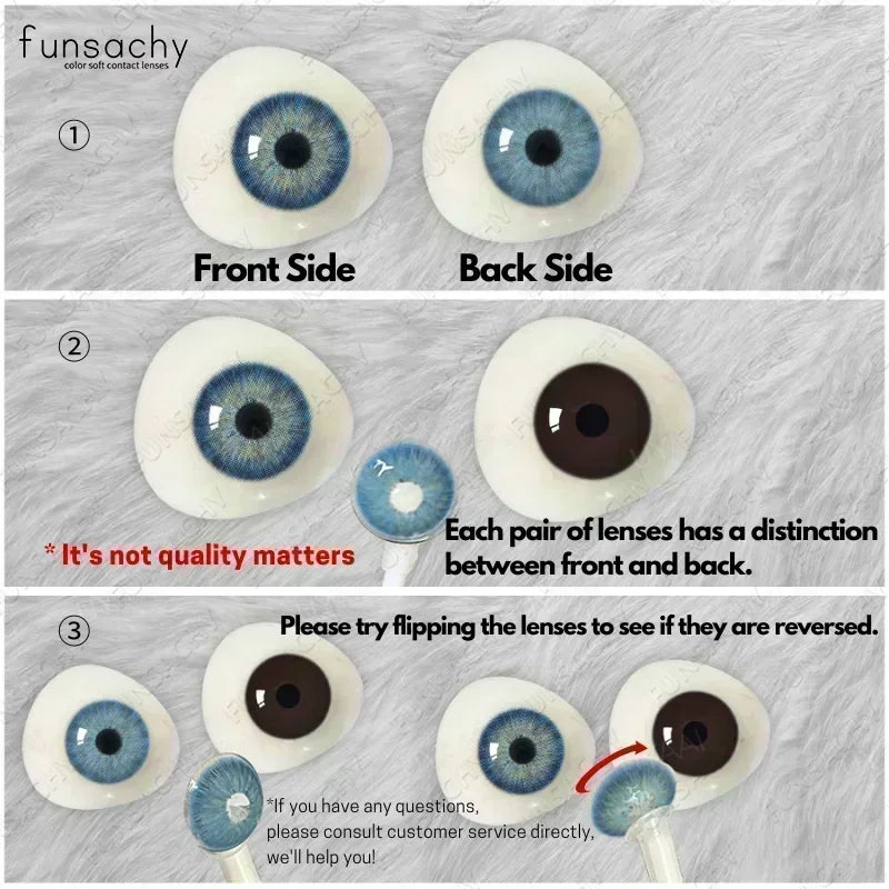 FUNSACHY 1 Pair Cosmetic Pupils for Costume Makeup contact lens