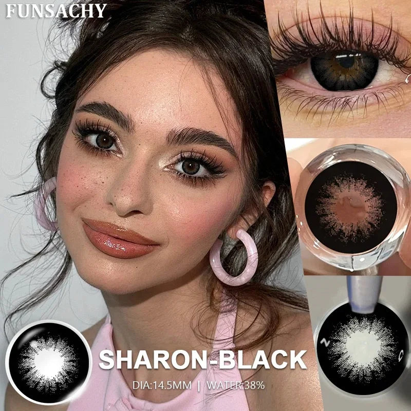 FUNSACHY 1 Pair Cosmetic Pupils for Costume Makeup contact lens