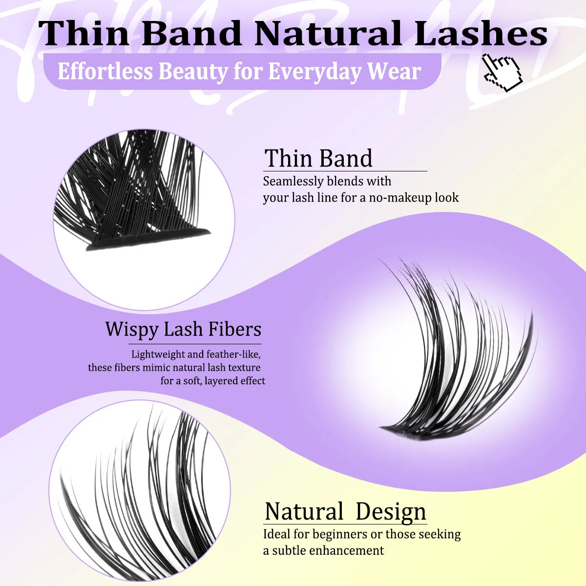 Lash Extension Kit D Curl Cluster Lashes 9-16mm Natural And Voluminous Styles with Bond&Seal Tweezers Reusable Beginner-Friendly