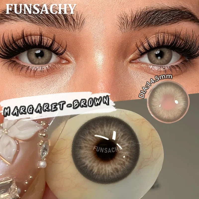FUNSACHY 1 Pair Cosmetic Pupils for Costume Makeup contact lens