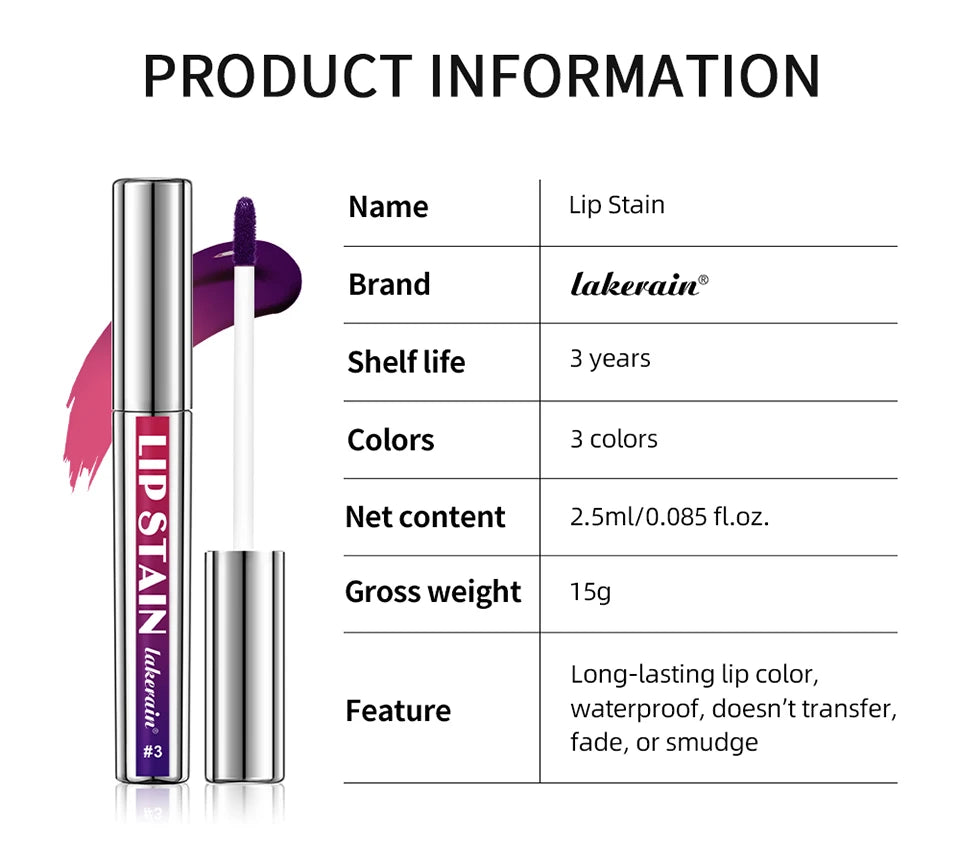 Korean Matte Lip Stain Tint Peel Off Matte Waterproof Makeup
