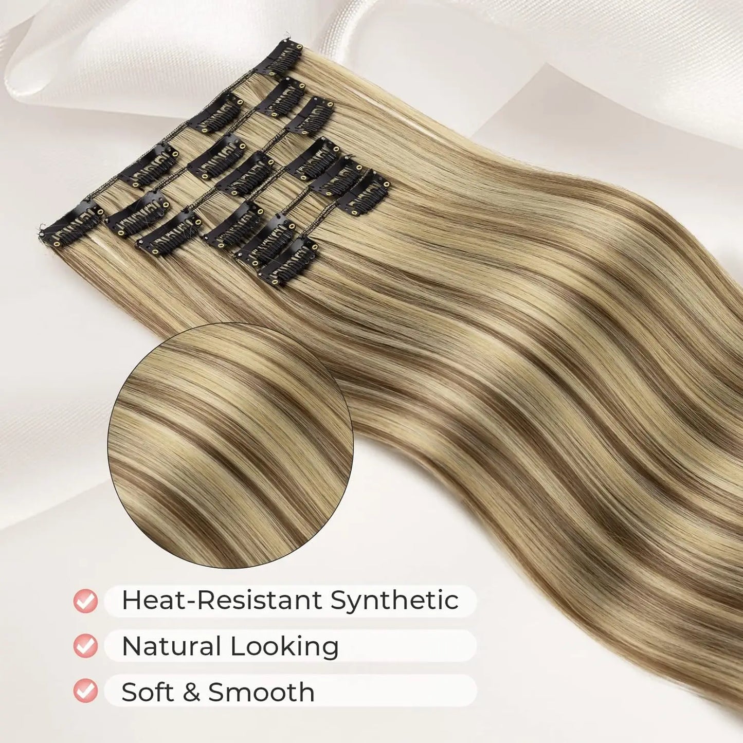 Clip in Hair Extensions Real Natural Hair Remy Straight Set 5&7 Pcs Brazilian Clip in Human Hair Extensions