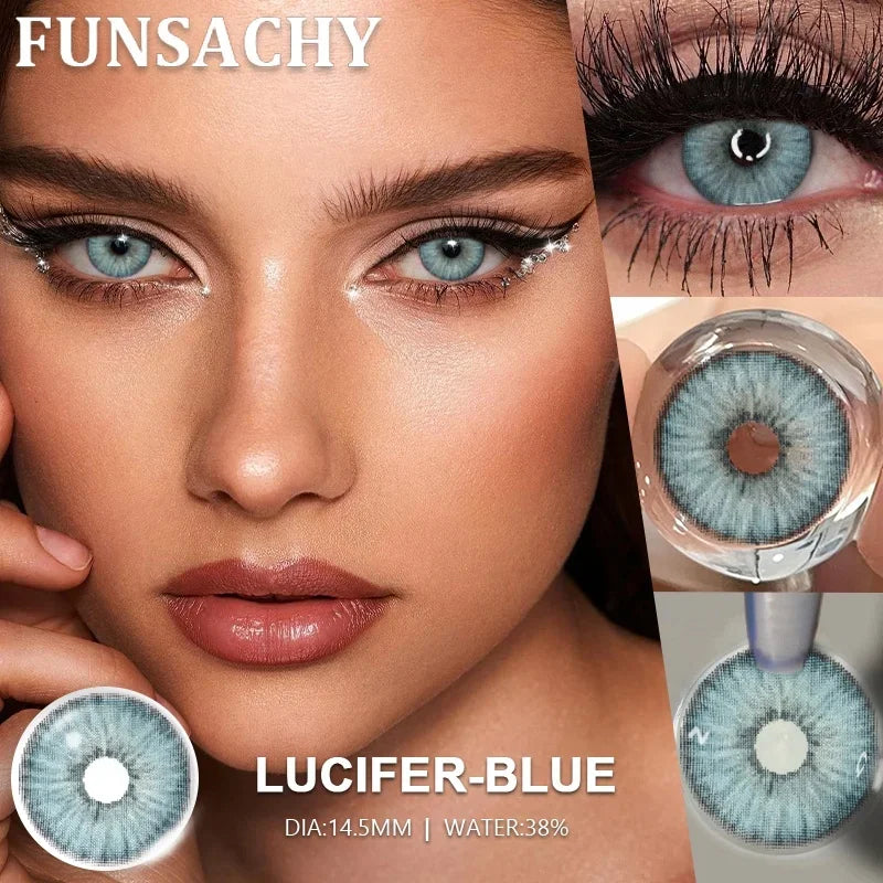 FUNSACHY 1 Pair Cosmetic Pupils for Costume Makeup contact lens
