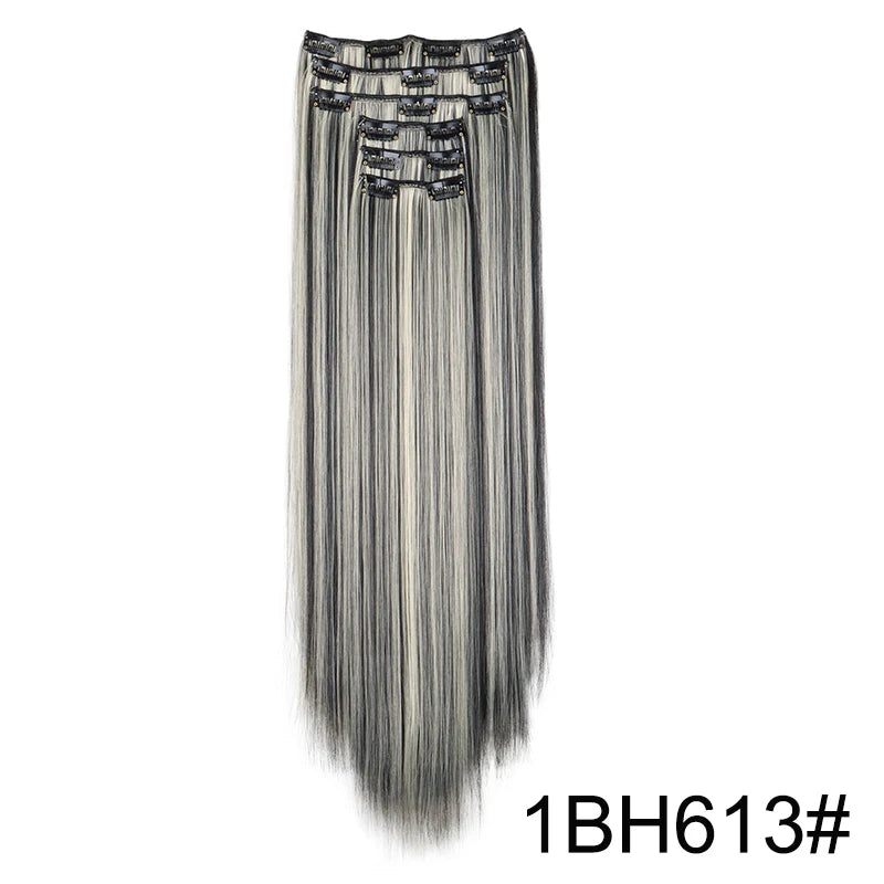 Clip in Hair Extensions Real Natural Hair Remy Straight Set 5&7 Pcs Brazilian Clip in Human Hair Extensions