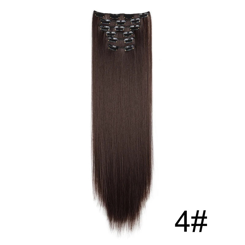 Clip in Hair Extensions Real Natural Hair Remy Straight Set 5&7 Pcs Brazilian Clip in Human Hair Extensions