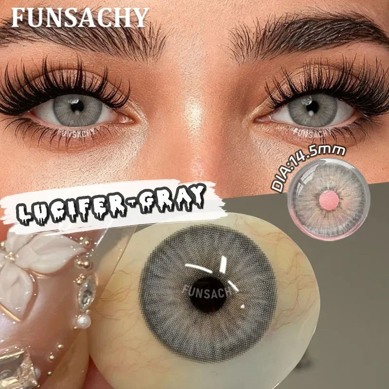 FUNSACHY 1 Pair Cosmetic Pupils for Costume Makeup contact lens