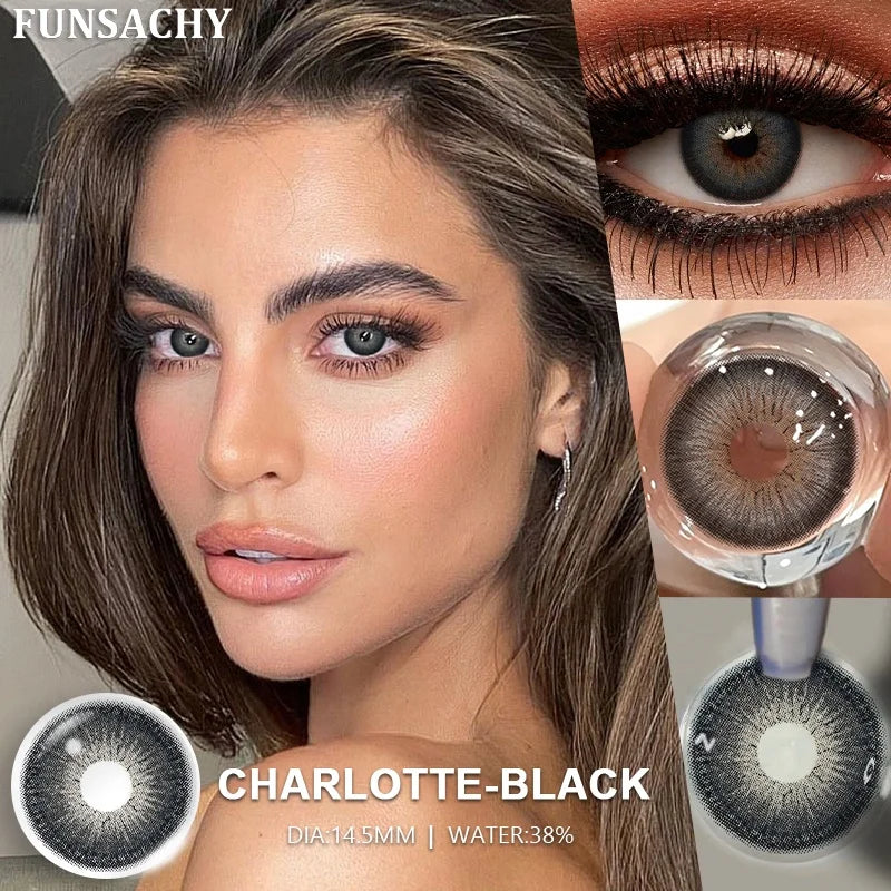 FUNSACHY 1 Pair Cosmetic Pupils for Costume Makeup contact lens