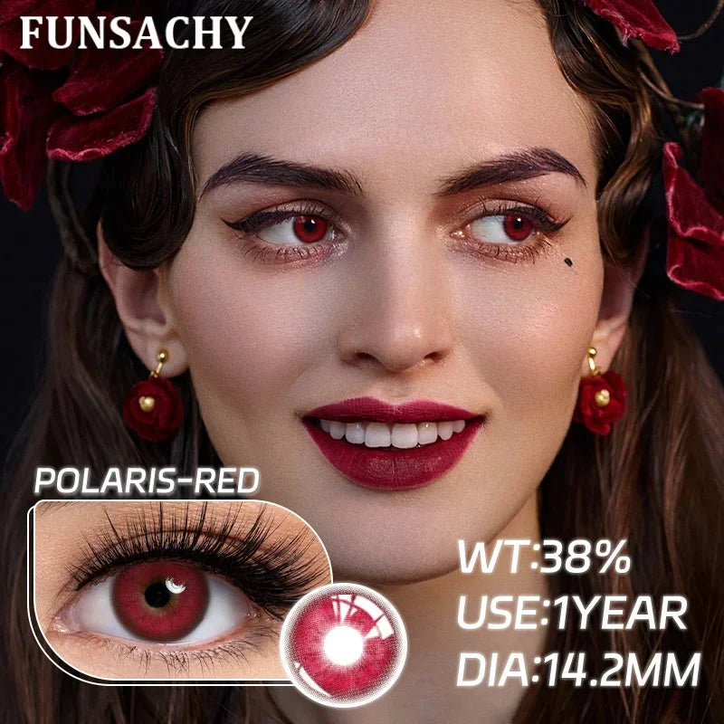 FUNSACHY 1 Pair Cosmetic Pupils for Costume Makeup contact lens