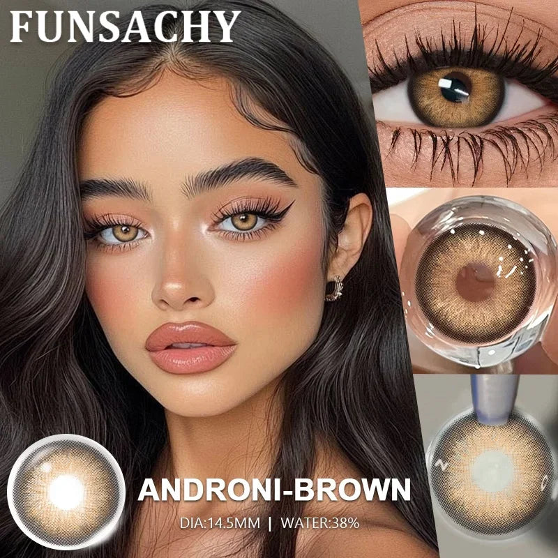 FUNSACHY 1 Pair Cosmetic Pupils for Costume Makeup contact lens
