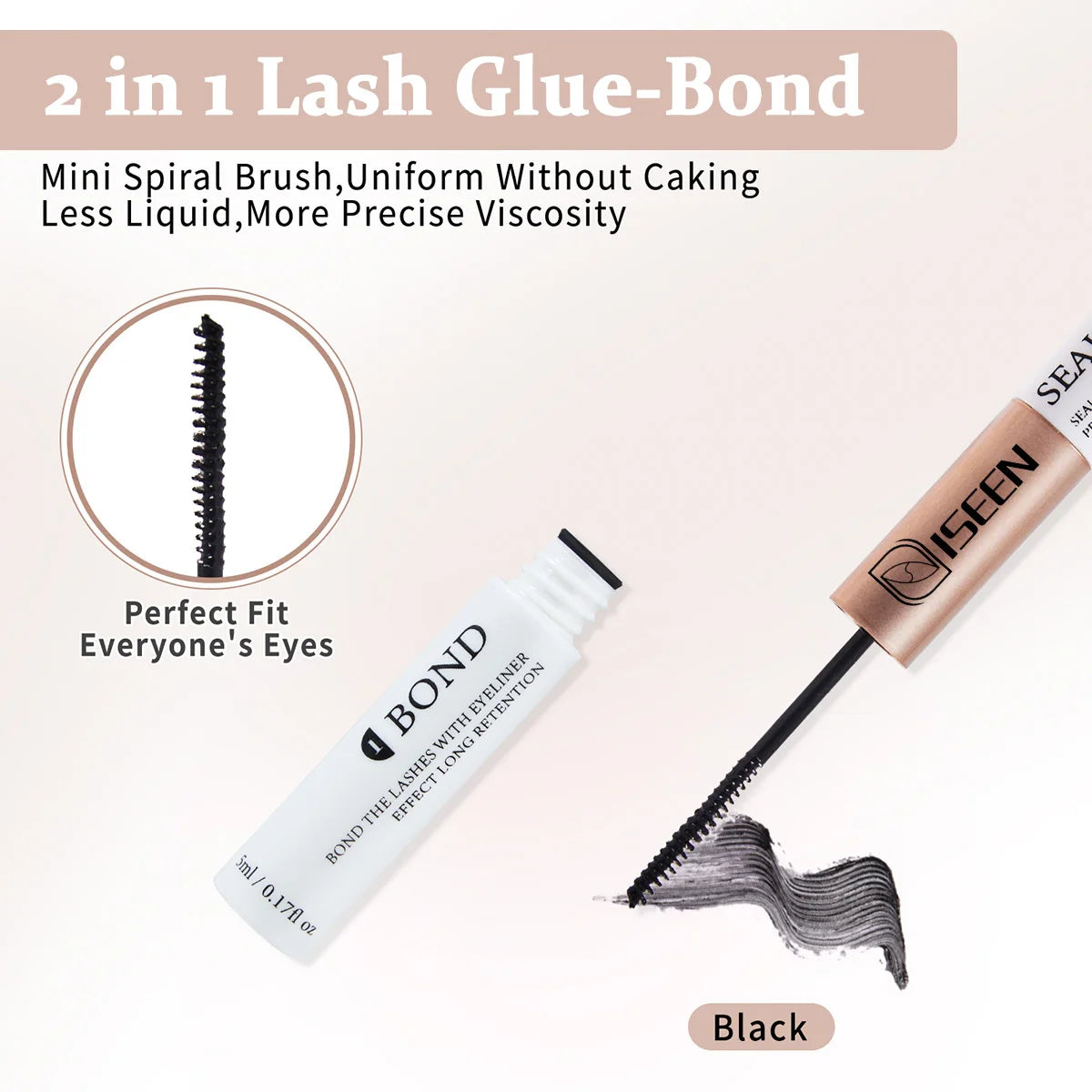 Lash Extension Kit D Curl Cluster Lashes 9-16mm Natural And Voluminous Styles with Bond&Seal Tweezers Reusable Beginner-Friendly