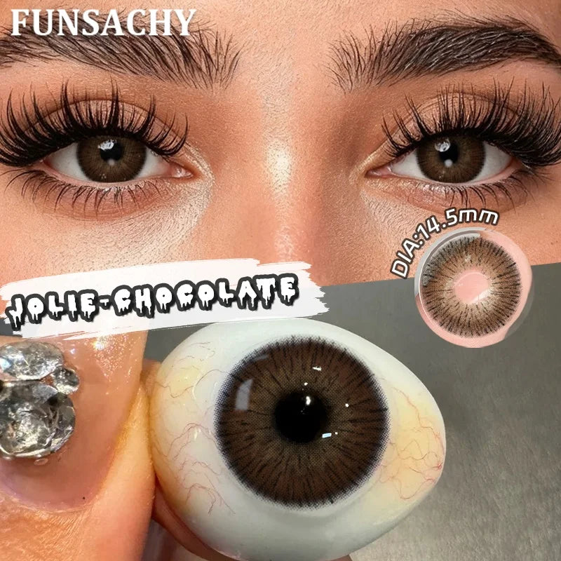 FUNSACHY 1 Pair Cosmetic Pupils for Costume Makeup contact lens
