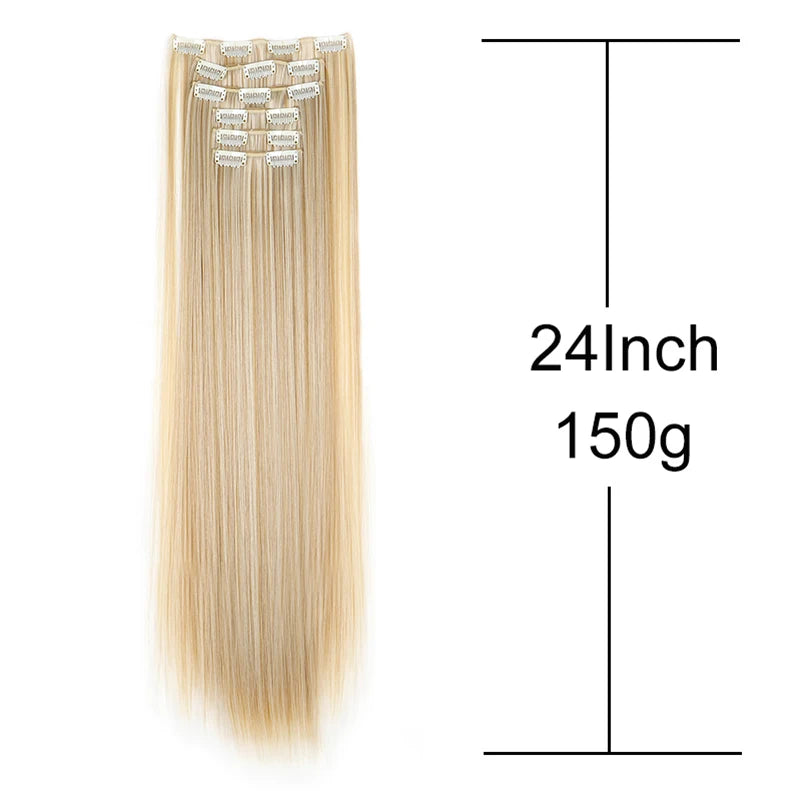 Clip in Hair Extensions Real Natural Hair Remy Straight Set 5&7 Pcs Brazilian Clip in Human Hair Extensions