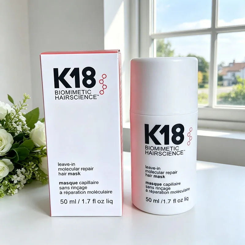 K18 Leave-In Molecular Repair Hair Mask Deep Conditioning Keratin Treatment Soft Hair Smoothing Healthy Hair Care