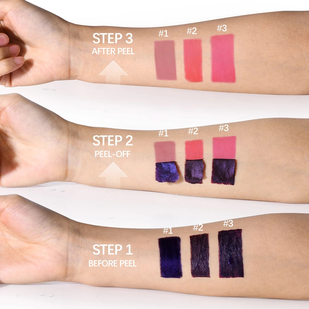 Korean Matte Lip Stain Tint Peel Off Matte Waterproof Makeup