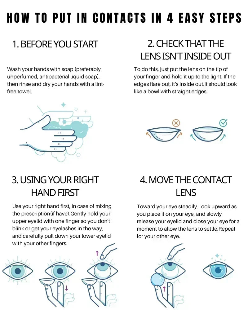 FUNSACHY 1 Pair Cosmetic Pupils for Costume Makeup contact lens