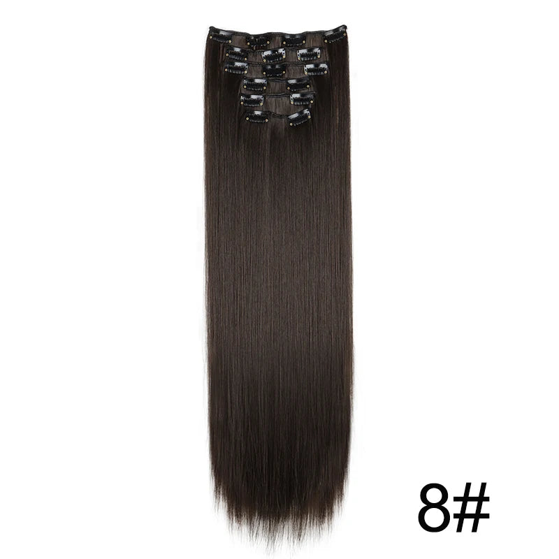 Clip in Hair Extensions Real Natural Hair Remy Straight Set 5&7 Pcs Brazilian Clip in Human Hair Extensions