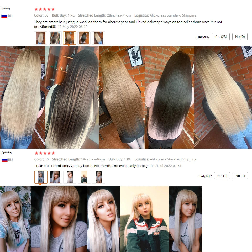 Salon Straight Hair Weft Bundles Quick Weave