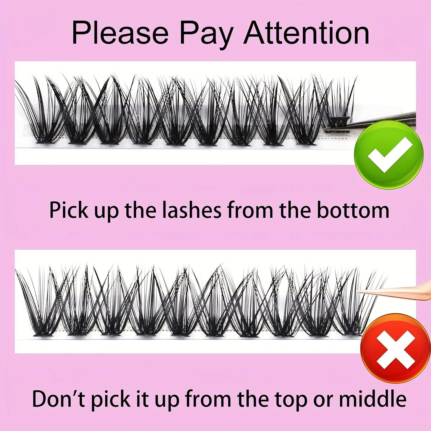Natural Look False Eyelashes Kit, 280pcs lashes clusters kit, 9-16mm 30D&40D Individual Lashes with Bond Seal Tweezers forMakeup