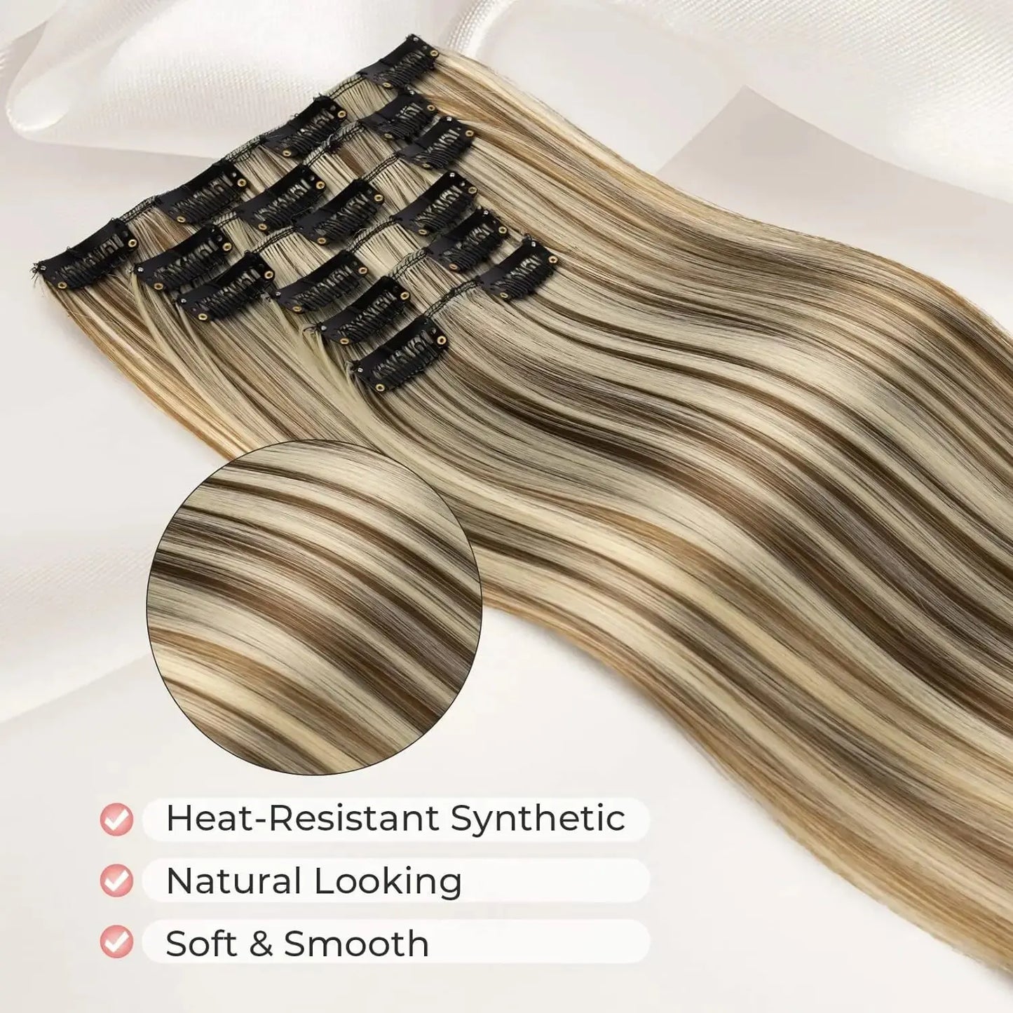 Clip in Hair Extensions Real Natural Hair Remy Straight Set 5&7 Pcs Brazilian Clip in Human Hair Extensions