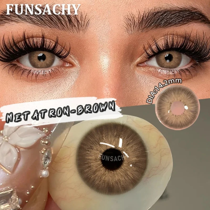 FUNSACHY 1 Pair Cosmetic Pupils for Costume Makeup contact lens