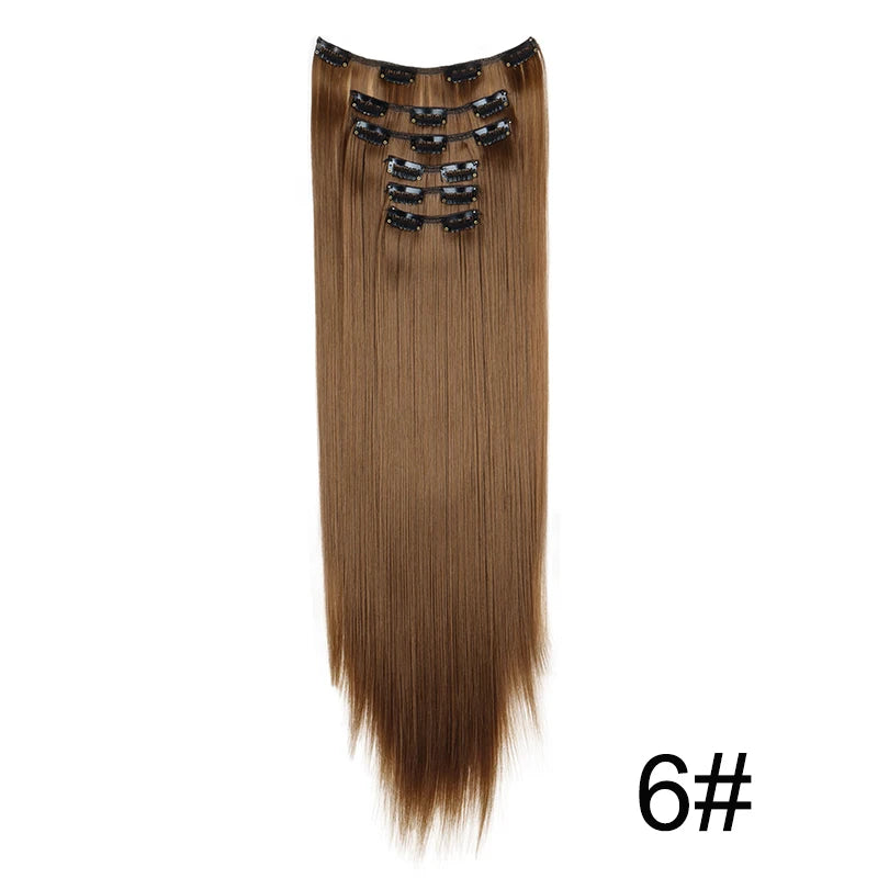 Clip in Hair Extensions Real Natural Hair Remy Straight Set 5&7 Pcs Brazilian Clip in Human Hair Extensions