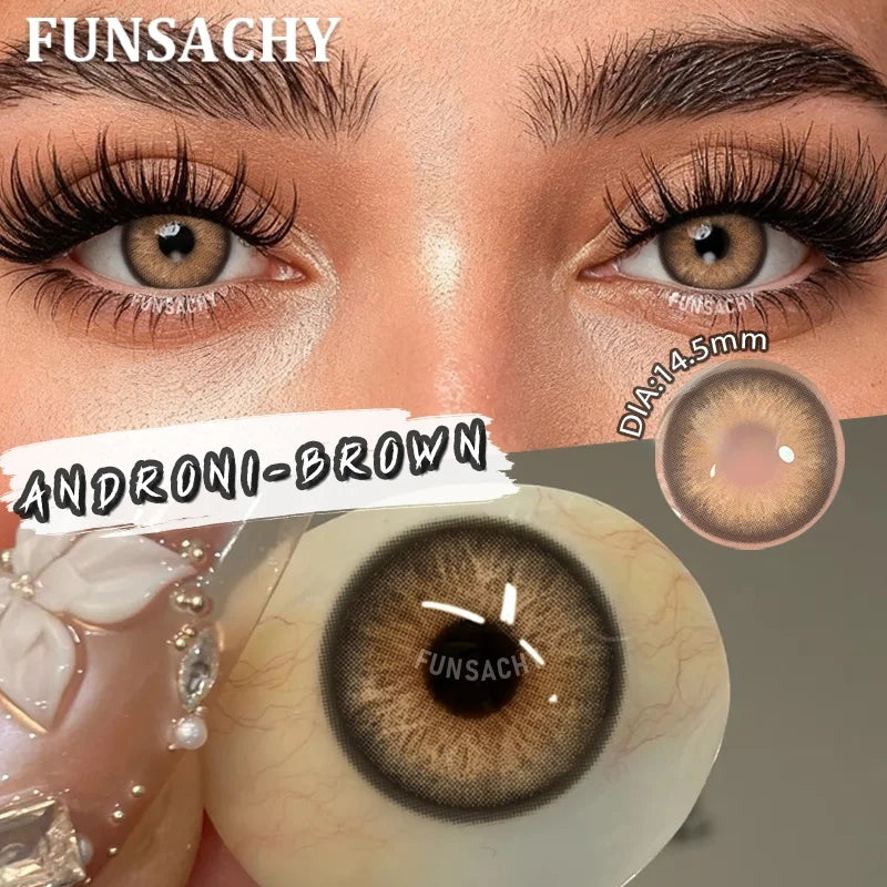 FUNSACHY 1 Pair Cosmetic Pupils for Costume Makeup contact lens