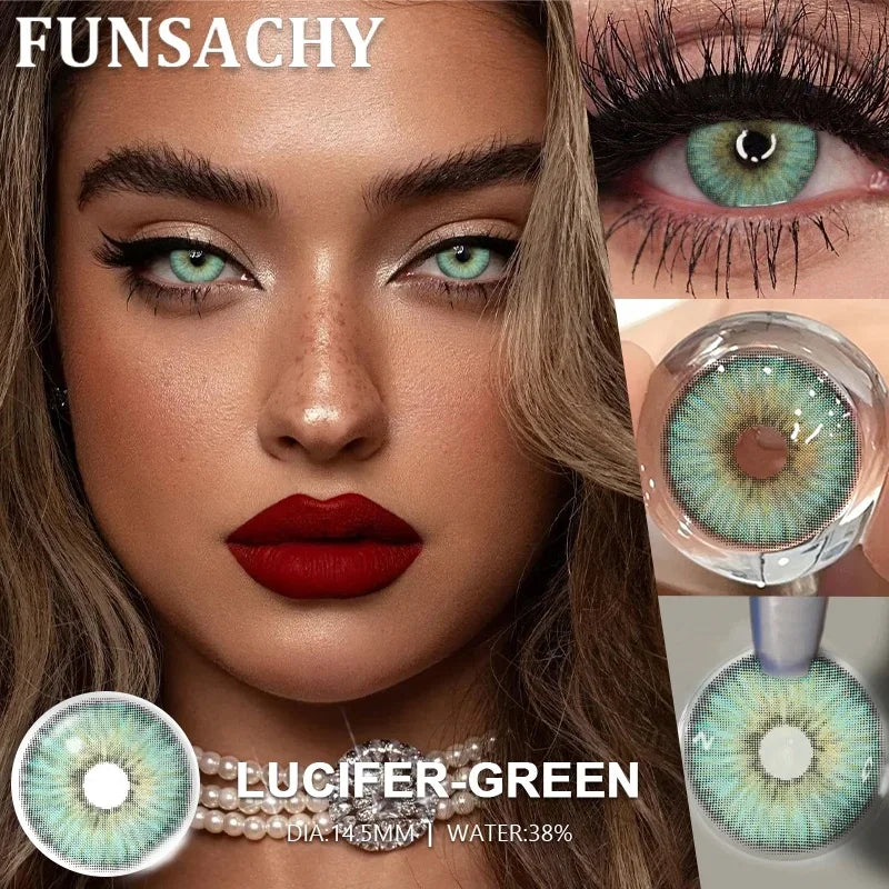 FUNSACHY 1 Pair Cosmetic Pupils for Costume Makeup contact lens