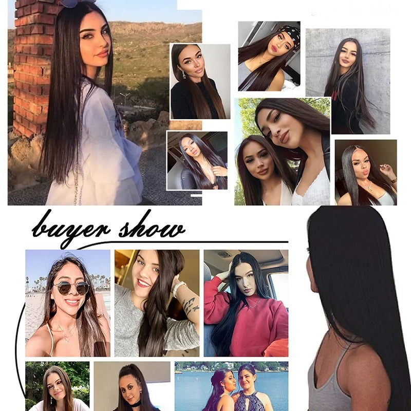Clip in Hair Extensions Real Natural Hair Remy Straight Set 5&7 Pcs Brazilian Clip in Human Hair Extensions